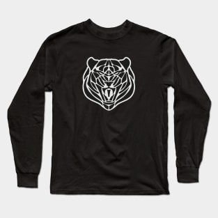 Abstract Tiger Head Long Sleeve T-Shirt